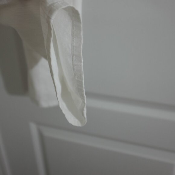 Billblass vintage White Ramie Blend Straight Leg Pants Size 10 - Picture 5 of 9